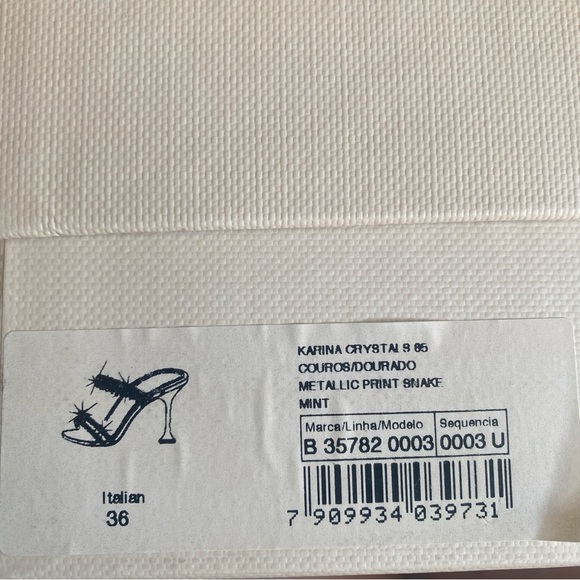 Alexandre Birman KARINA 85 MINT Green Heeled Sandals with Crystals  36/6 - Picture 12 of 12